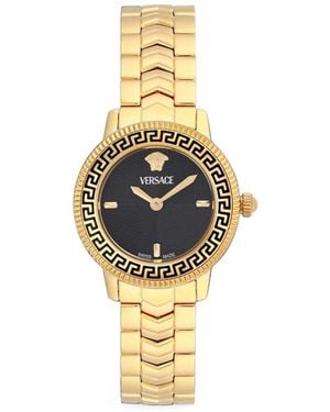 Versace Greca 30Mm Watch - Metallic