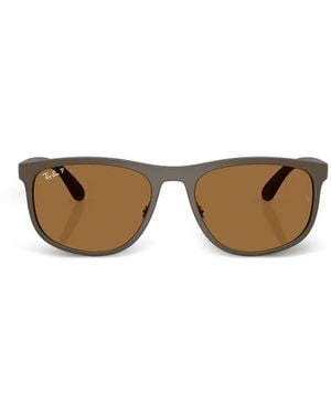 Ray-Ban Rectangle-Frame Sunglasses - Grey
