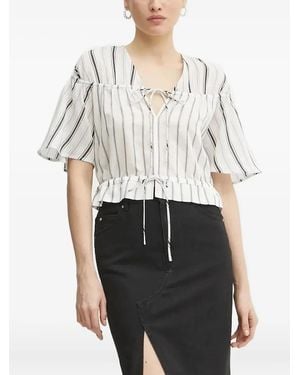 Pinko ストライプ トップ - ホワイト
