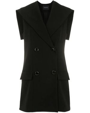 Olympiah Veste Croisée À Design Sans Manches - Noir