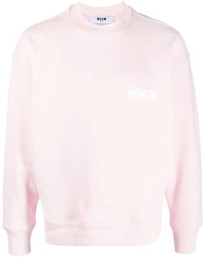 MSGM ロゴ スウェットシャツ - ピンク