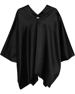 The Row Asymmetrisches Tanktop - Schwarz