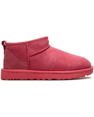 UGG Classic Ultra Mini Suede Boots - Red