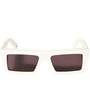 Off-White c/o Virgil Abloh Oregon Rectangle-Frame Sunglasses - White