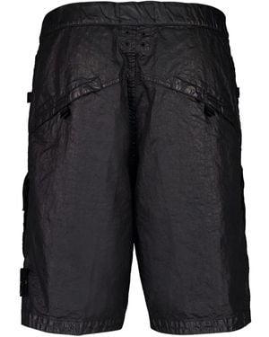 Stone Island L100010 Cargo-Pocket Shorts - Black