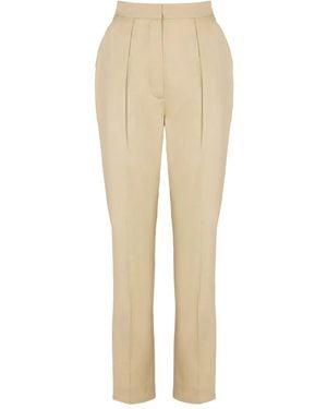 Balmain Darted Tailored Trousers - Natural