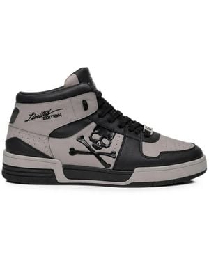 Philipp Plein Notorius Nappa Hi-Top Sneakers - Black