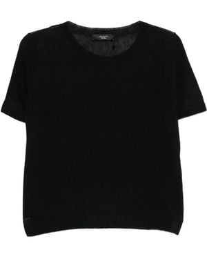 Weekend by Maxmara Pancone Crew Neck Top - Black