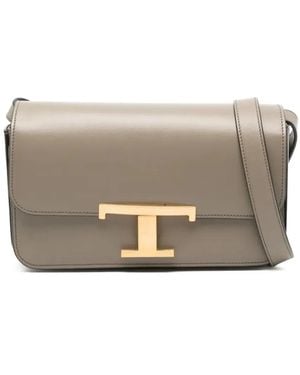Tod's T Timeless Schultertasche - Grau