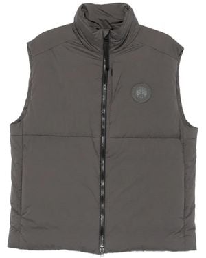 Canada Goose Chaleco Con Parche Del Logo - Gris