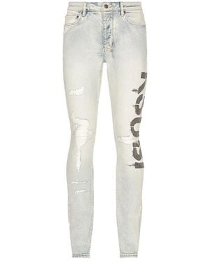 Ksubi Skinny-Jeans im Distressed-Look - Grau