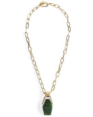 La DoubleJ Portal Necklace - White