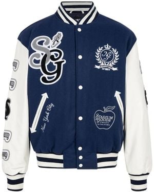 Stadium Goods "Nyc" Wool Varsity Jacket - Blue