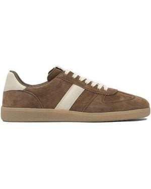Tom Ford Sneakers A Righe - Marrone