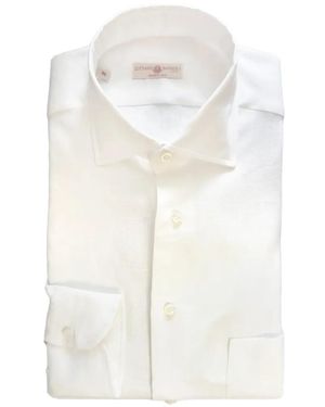Luciano Barbera Chemise À Col Pointu - Blanc