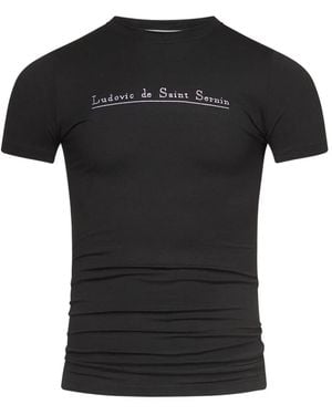 Ludovic de Saint Sernin Logo-Print T-Shirt - Black