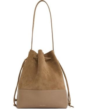Mansur Gavriel Cabas Drawstring Bucket Bag - Natural