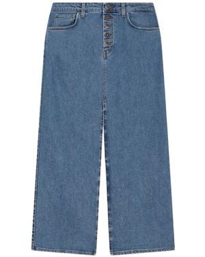 Dondup Buttoned Denim Skirt - Blue