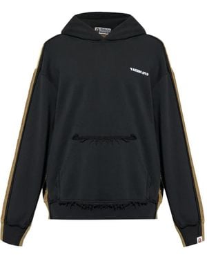 A Bathing Ape Hoodie En Jersey - Noir