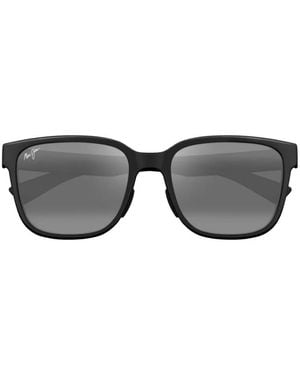 Maui Jim Matte Rectangle Sunglasses - Grey