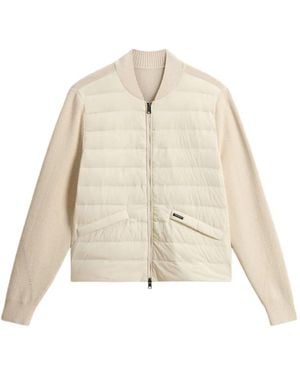 Woolrich Hybrid Bomber Jacket - Natural