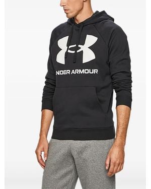 Under Armour Rival Logo-Print Hoodie - Black