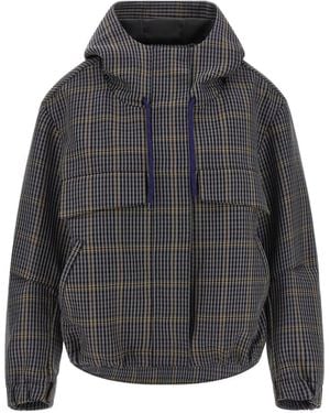 Tela Niki Check-Pattern Jacket - Grey