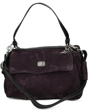 A.s.98 Lèa Twist-Lock Suede Tote Bag - Black