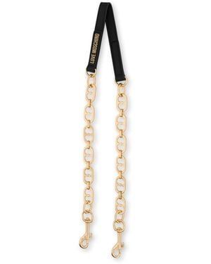 Love Moschino Bride Amovible À Logo - Métallisé