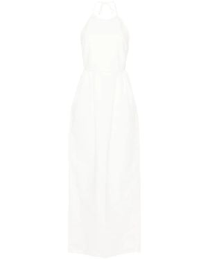 Max Mara Cotton Long Dress - White
