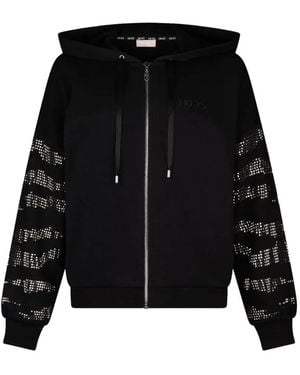 Liu Jo Hoodie Met Applicatiedetail - Zwart