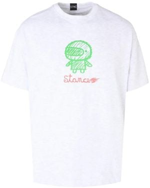 Stance Camiseta Helmet Boy Con Motivo Gráfico - Blanco