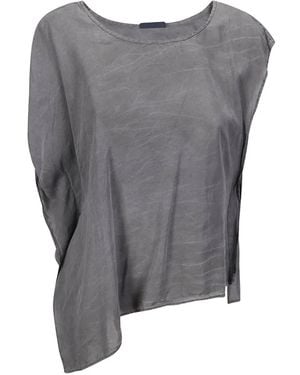Limi Feu Blusa Asimétrica Sin Mangas - Gris
