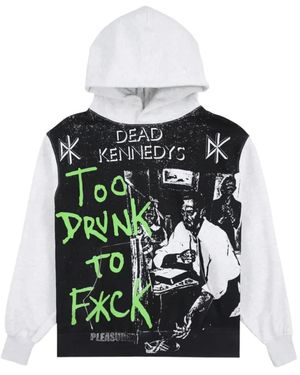 Pleasures Tdtf Fleece Hoodie - Grey