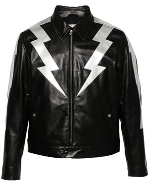 Fursac Leather Jacket - Black