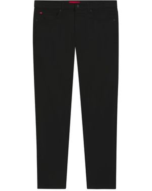 HUGO Logo-Plaque Jeans - Black