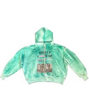 Astrum Sudadera Tfu Con Capucha Y Efecto Envejecido - Verde