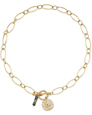 BLAKLACE Collar con ojo turco - Metálico
