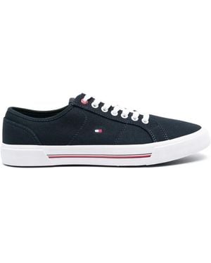 Tommy Hilfiger Signature-Detail Low-Top Trainers - White