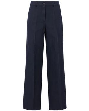 Aspesi Pressed-Crease Pants - Blue