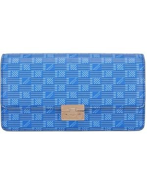 Moreau Gigi Monogram-Pattern Crossbody Bag - Blue