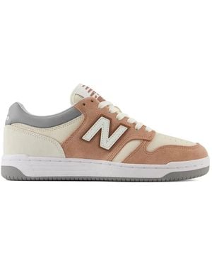 New Balance 480 Lace-Up Trainers - Pink