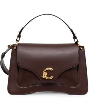 Coccinelle Logo-Plaque Tote Bag - Brown