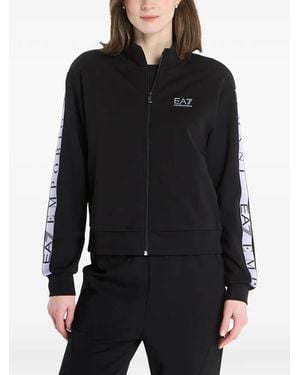 EA7 Natural Vent Zip-Up Sweatshirt - Black