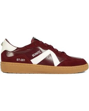 SCHUTZ SHOES 30Mm Panelled Low-Top Trainers - Brown