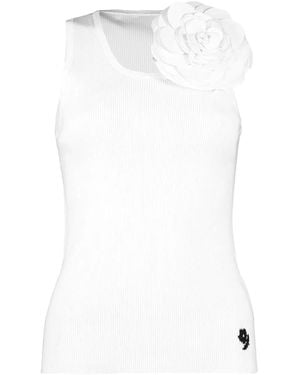 BERNADETTE Canotta Marcel Con Decorazione - Bianco