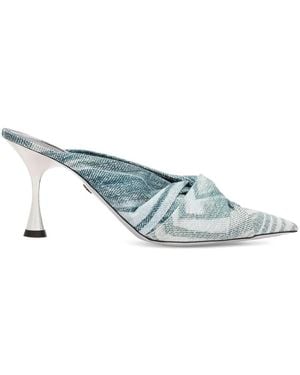 Roberto Cavalli スリングバック パンプス - ブルー