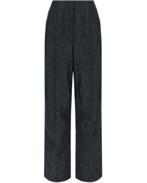 Fendi Clear Front Zip Jeans - Blue