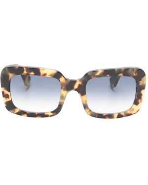 Lgr Lunettes De Soleil Palma À Monture Carrée - Brown