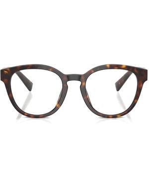 Dolce & Gabbana ハバナ ラウンドフレーム サングラス - ブラウン